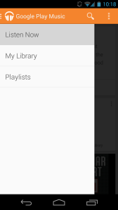 The "Google Play Apps" all look similar. But these buttons are very large compared to normal SlidingPanes.